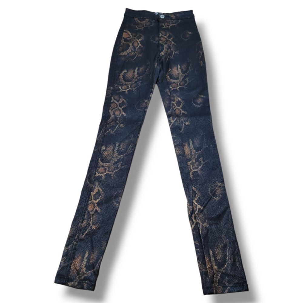 JC JQ Jeans Size Small W22"L30.5" JC & JQ Stretchy Skinny Jeans Snake Skin Print